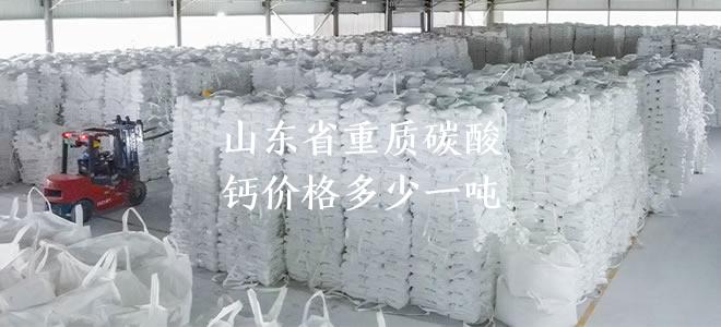 山东省重质碳酸钙价格多少一吨